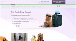 Desktop Screenshot of poshpawresort.com